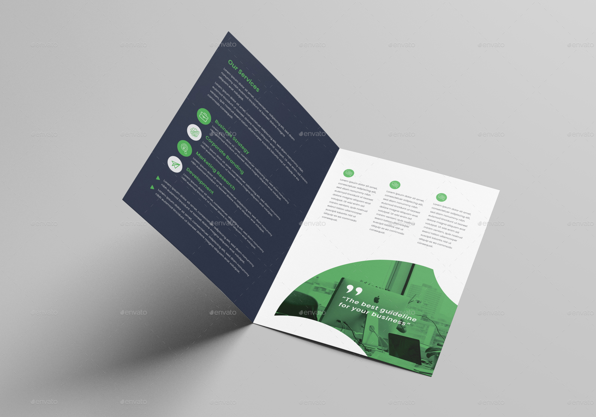 Bi-Fold Brochure Template, Print Templates | GraphicRiver